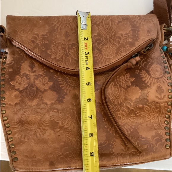 Bags The Sak Silverlake Tobacco Floral Embossed Genuine Leather Cross Body Bag Poshmark